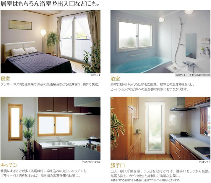 寝室、浴室、キッチン、勝手口などにおすすめ